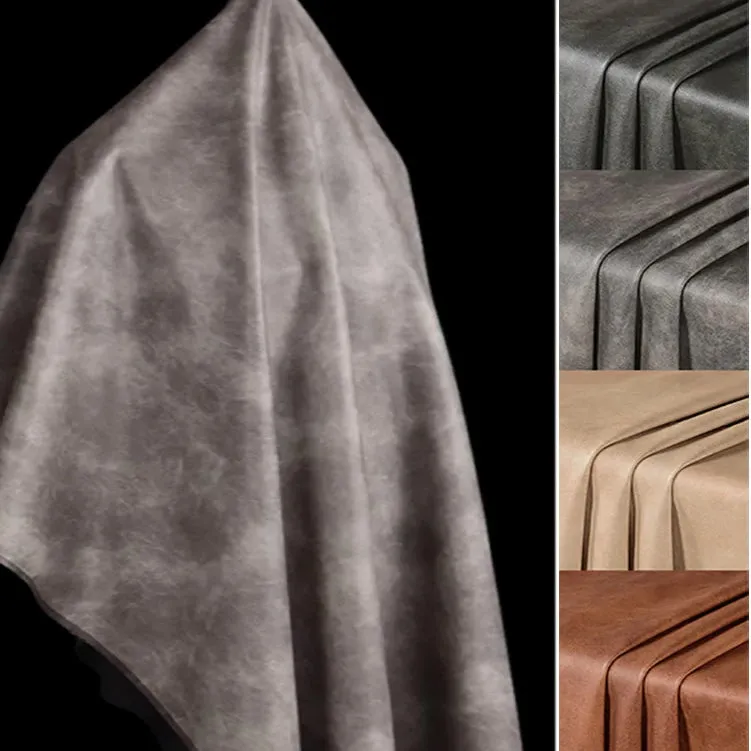 13 Color / Jazmín Distressed Faux Leather Fabric