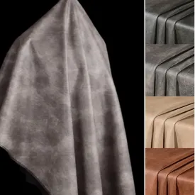 13 Color / Jazmín Distressed Faux Leather Fabric