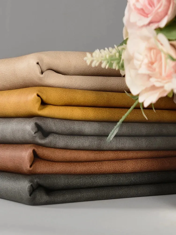 13 Color / Jazmín Distressed Faux Leather Fabric