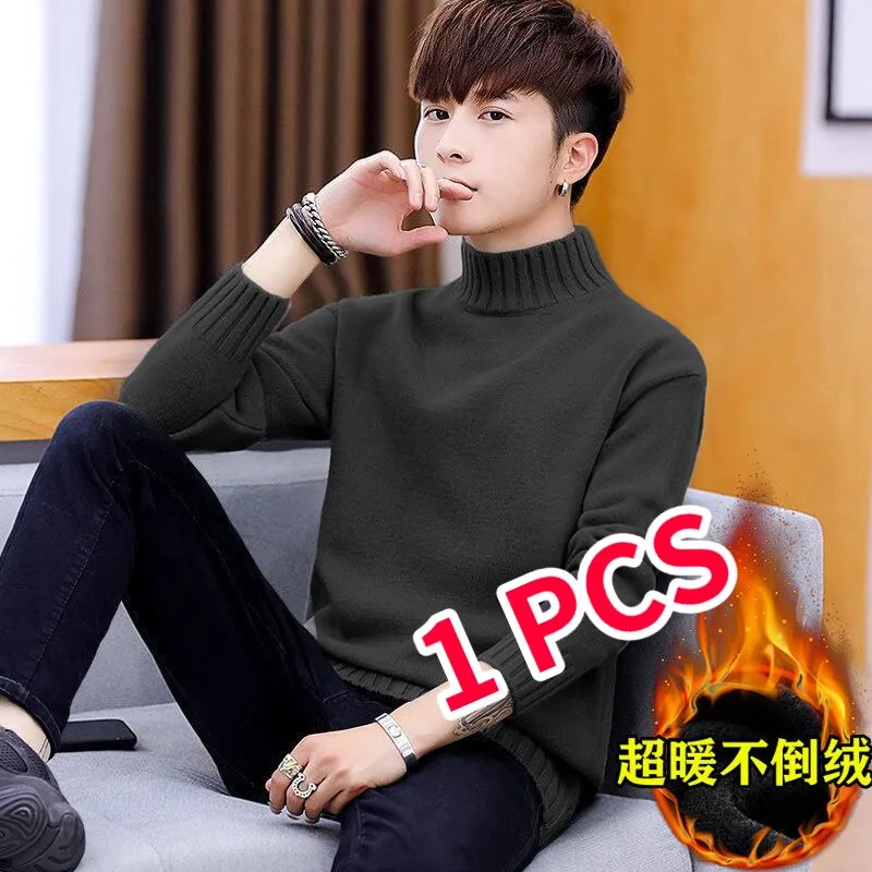 2PCS Men's Fleece Thickened  Sweater
