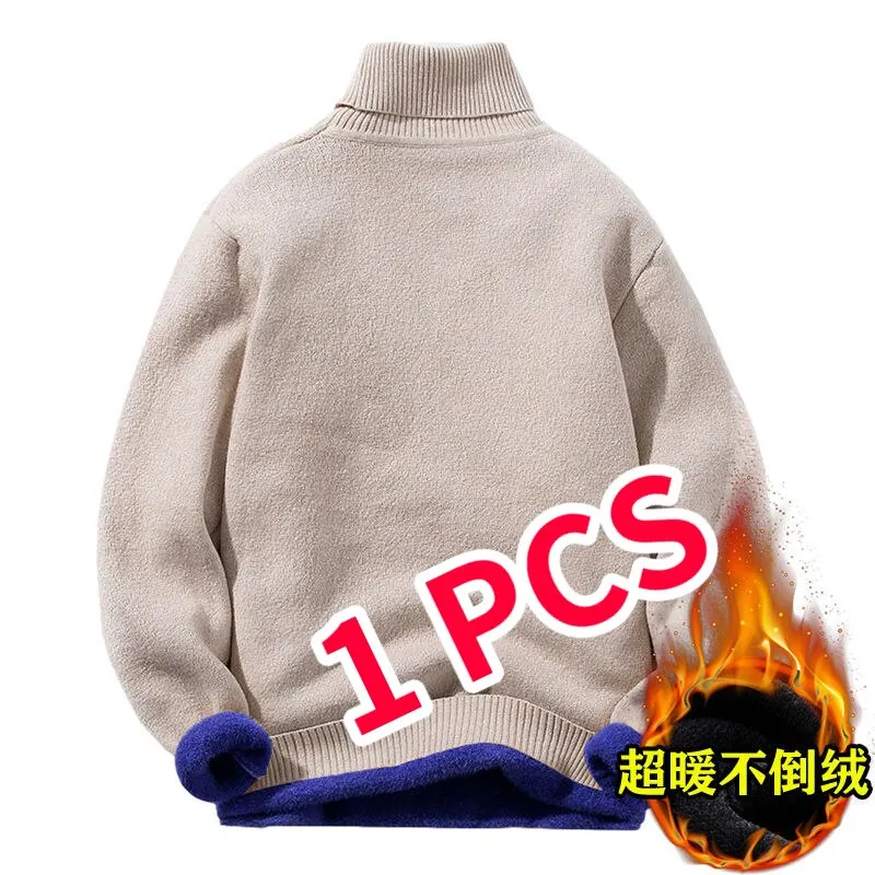 2PCS Men's Fleece Thickened  Sweater