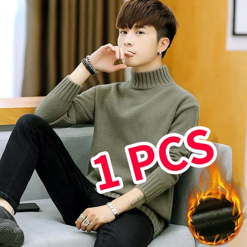 2PCS Men's Fleece Thickened  Sweater
