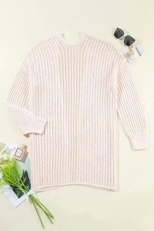 Airy Chic Crochet Cardigan