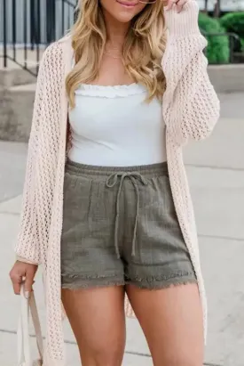 Airy Chic Crochet Cardigan