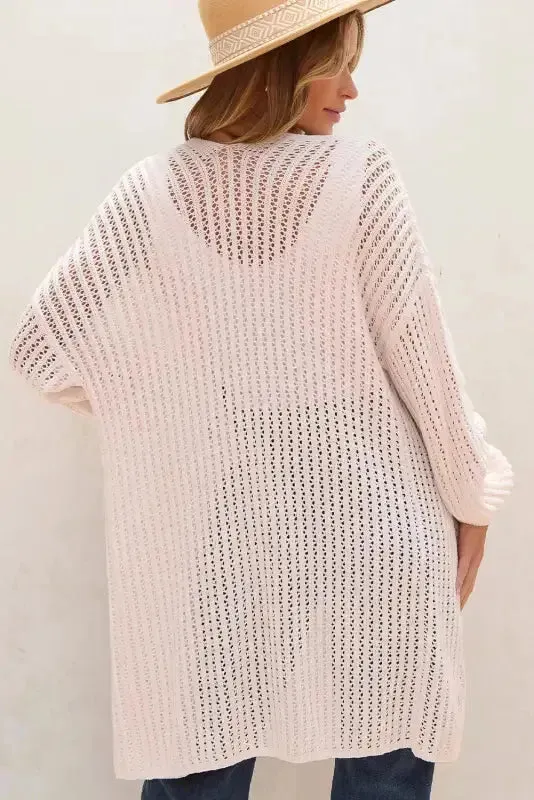 Airy Chic Crochet Cardigan