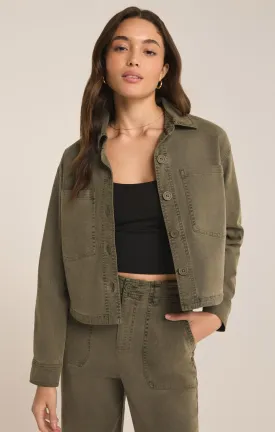 All Day Cropped Washed Jacket