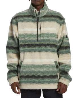 Boundary Mock Neck Fleece in Matcha
