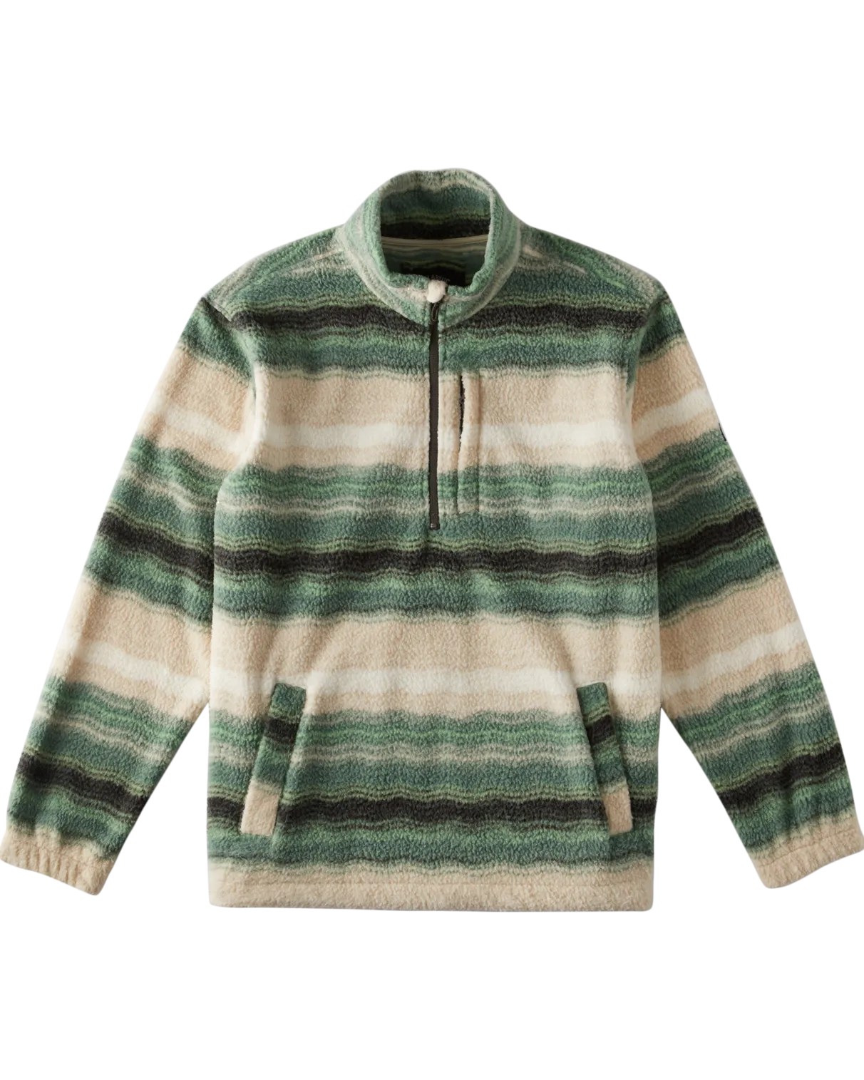 Boundary Mock Neck Fleece in Matcha