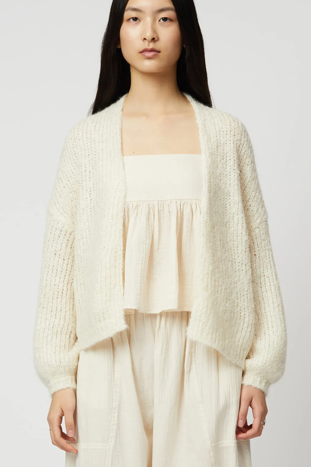 Cora Cardigan in Suri Alpaca Airy Knit
