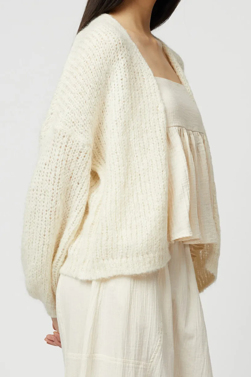 Cora Cardigan in Suri Alpaca Airy Knit