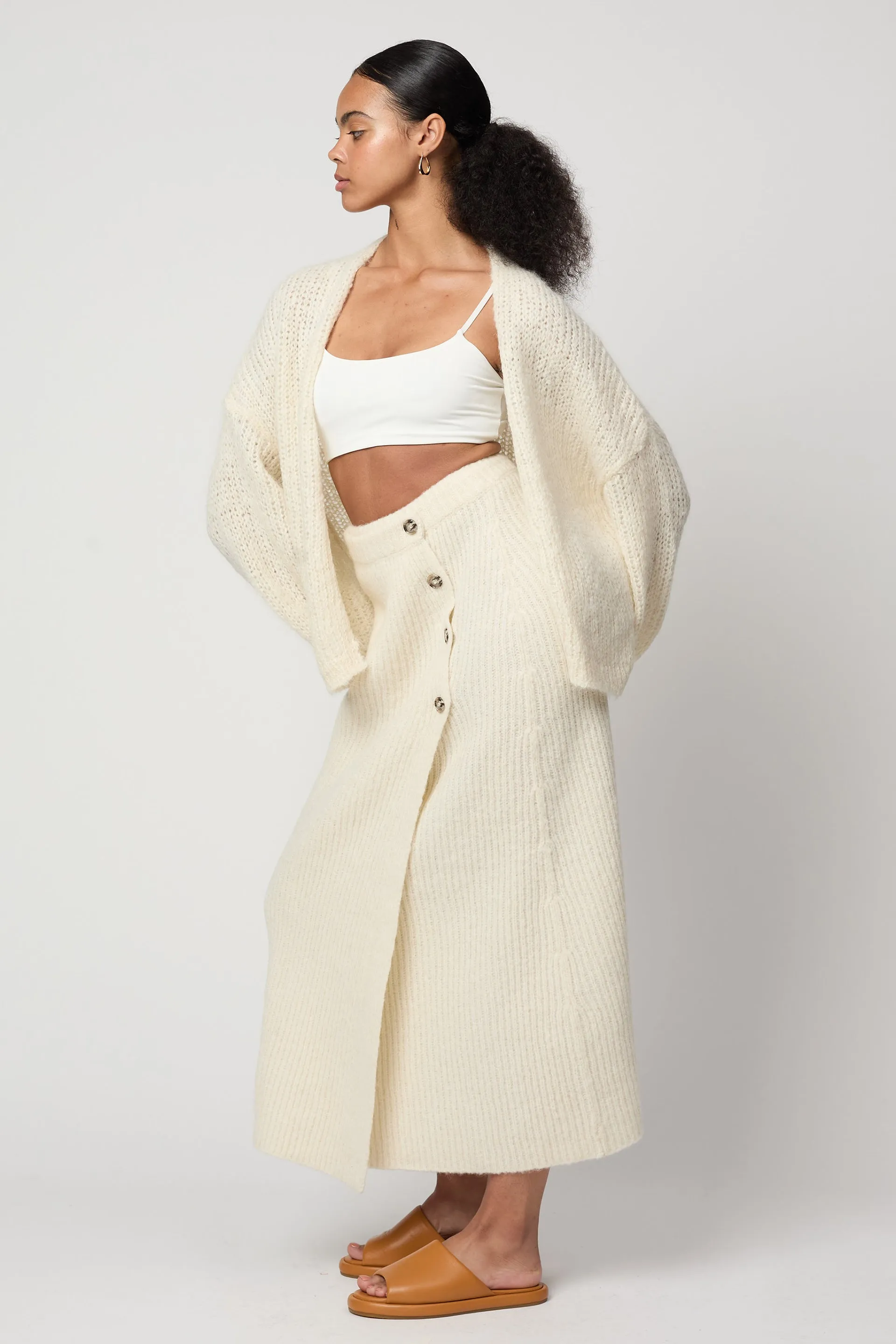 Cora Cardigan in Suri Alpaca Airy Knit