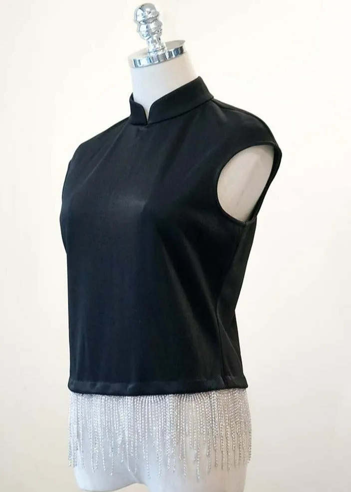 Crystal Drop Qipao Top