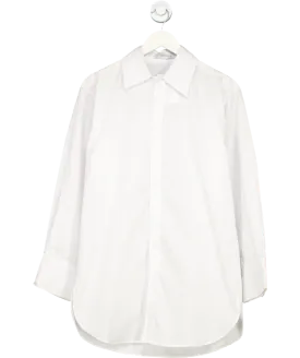 De Rococo White Oversized Poplin Button Down Shirt UK S