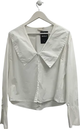 Deiji Studios Organic Poplin Shirt In White UK M