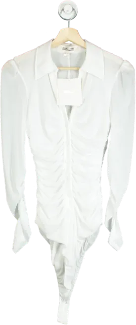 Diane Von Furstenberg Ivory Giorgi Bodysuit UK M