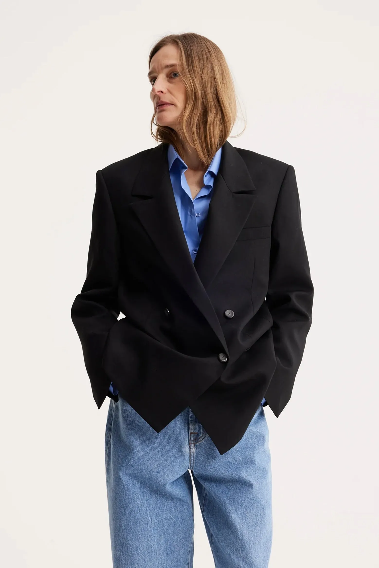 DOUBLE BREASTED BLAZER
