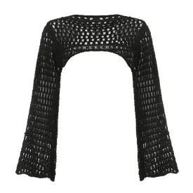 Ivyshape | Chic Crochet Crop Top for Women