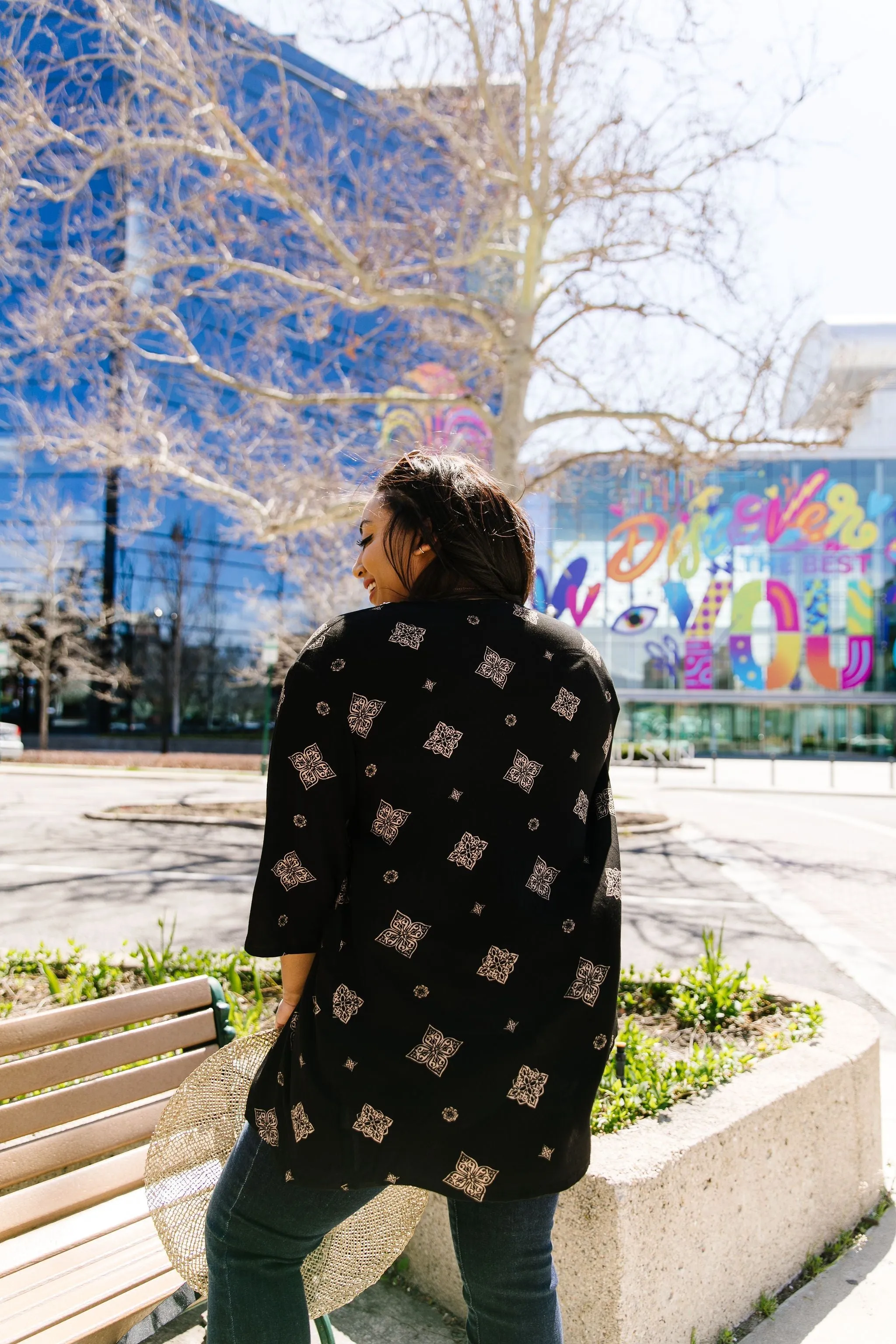 Lace Trimmed Kimono