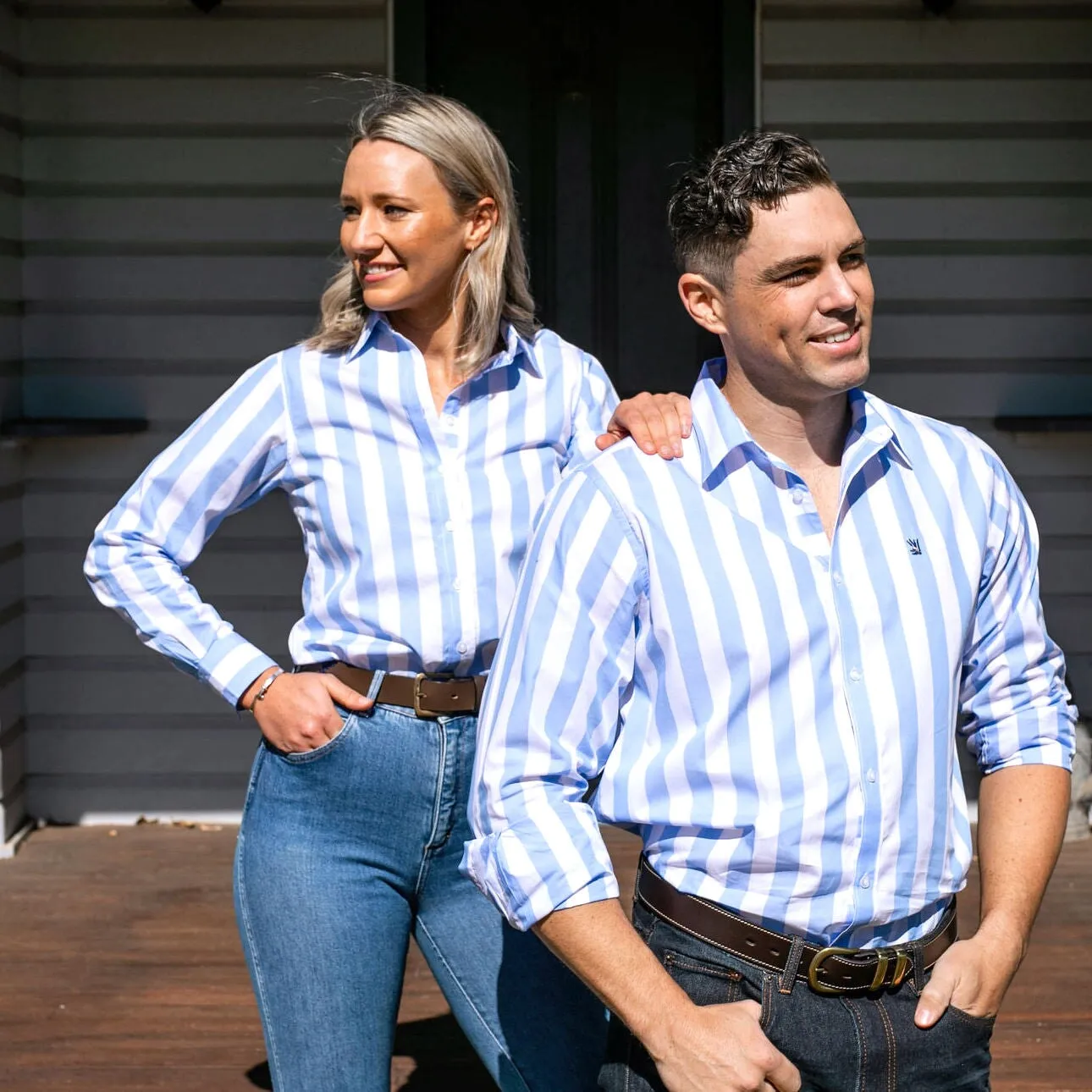 Lachy F-Blue/White Stripe
