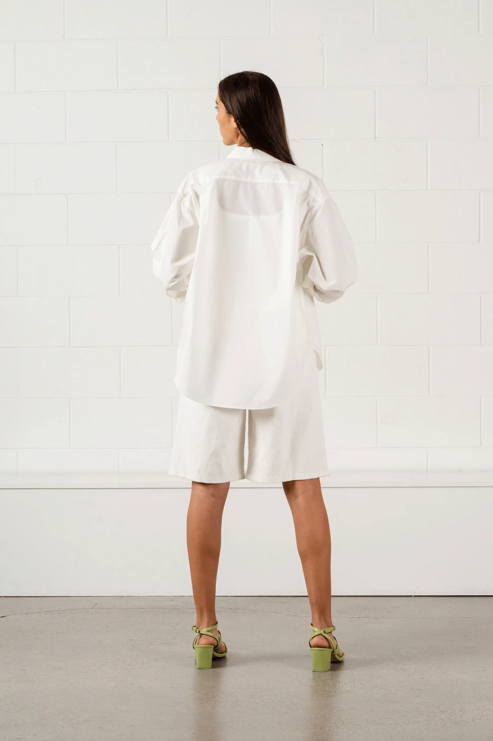 Maryse Shirt - Ivory Poplin
