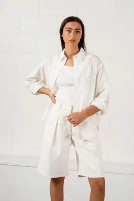 Maryse Shirt - Ivory Poplin
