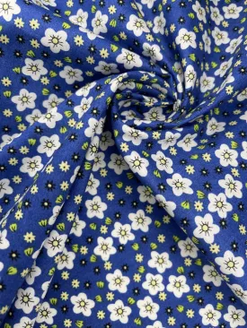 Modern Daisy - Washed 100% Cotton Poplin  Reactive Print -8039