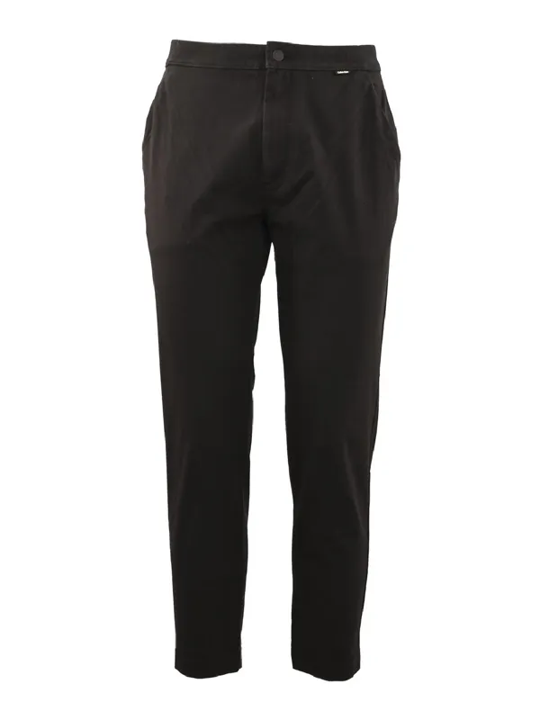 Modern Twill Cropped Tapered