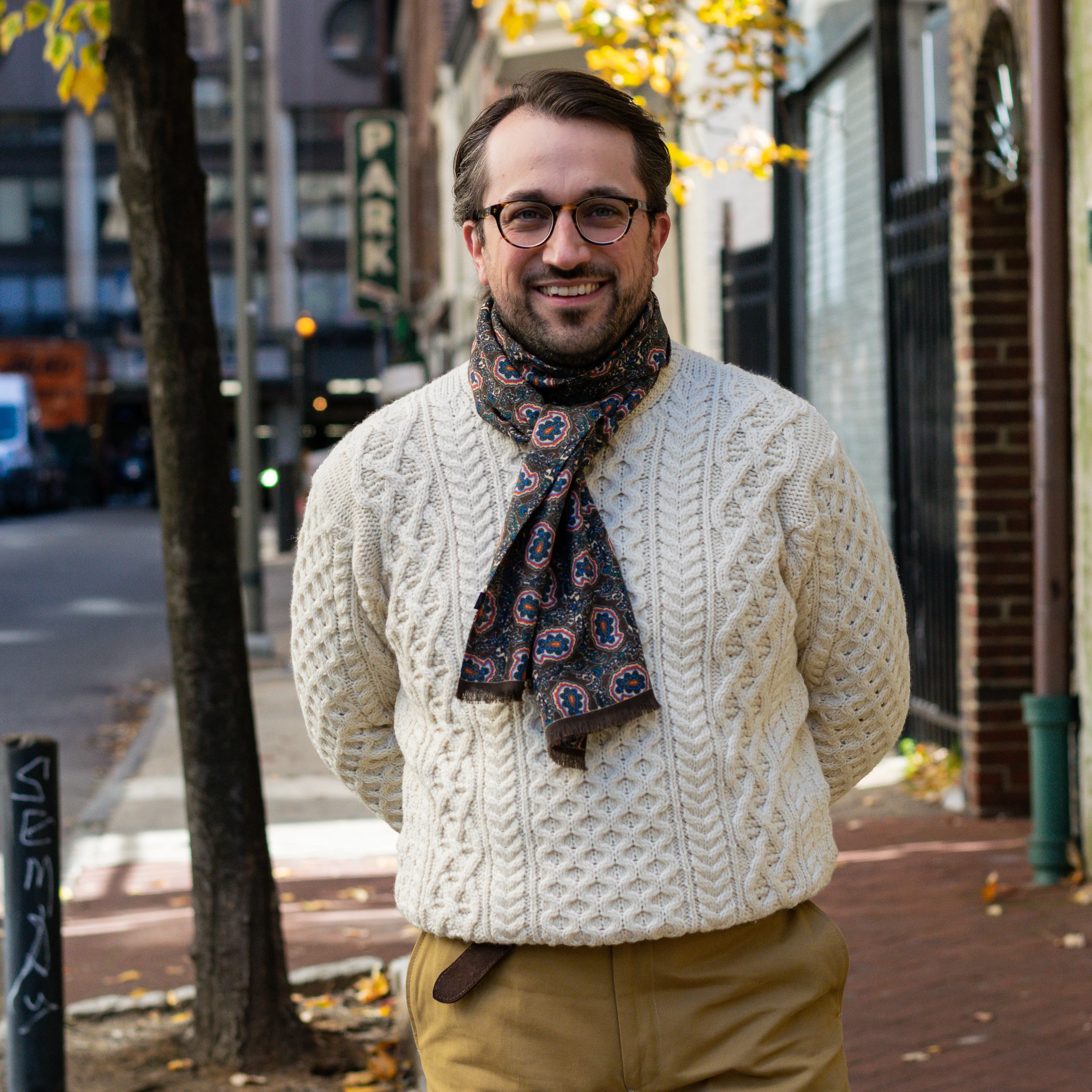 Natural Irish Fisherman Sweater