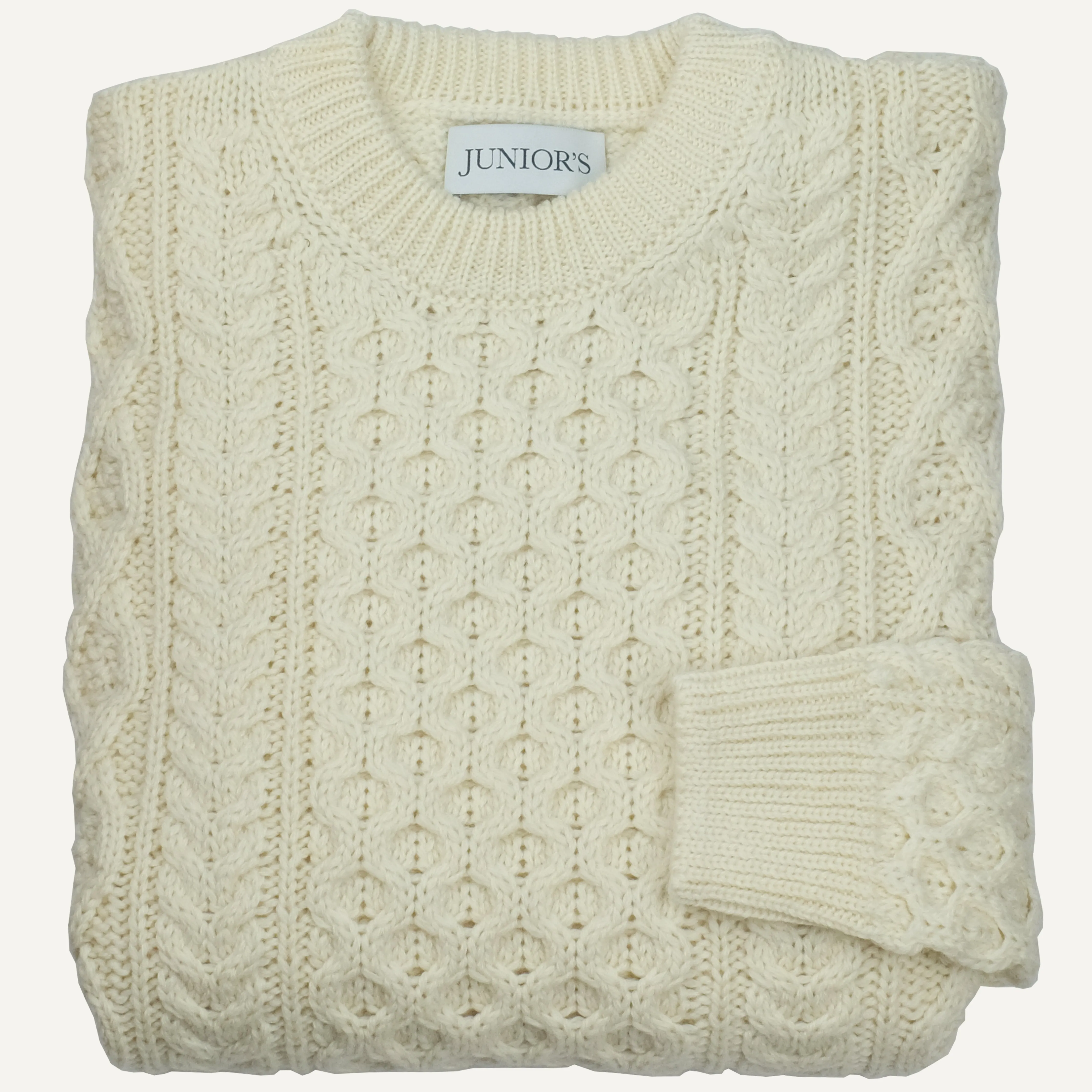 Natural Irish Fisherman Sweater