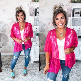 Natural Obsession Kimono - Fuchsia