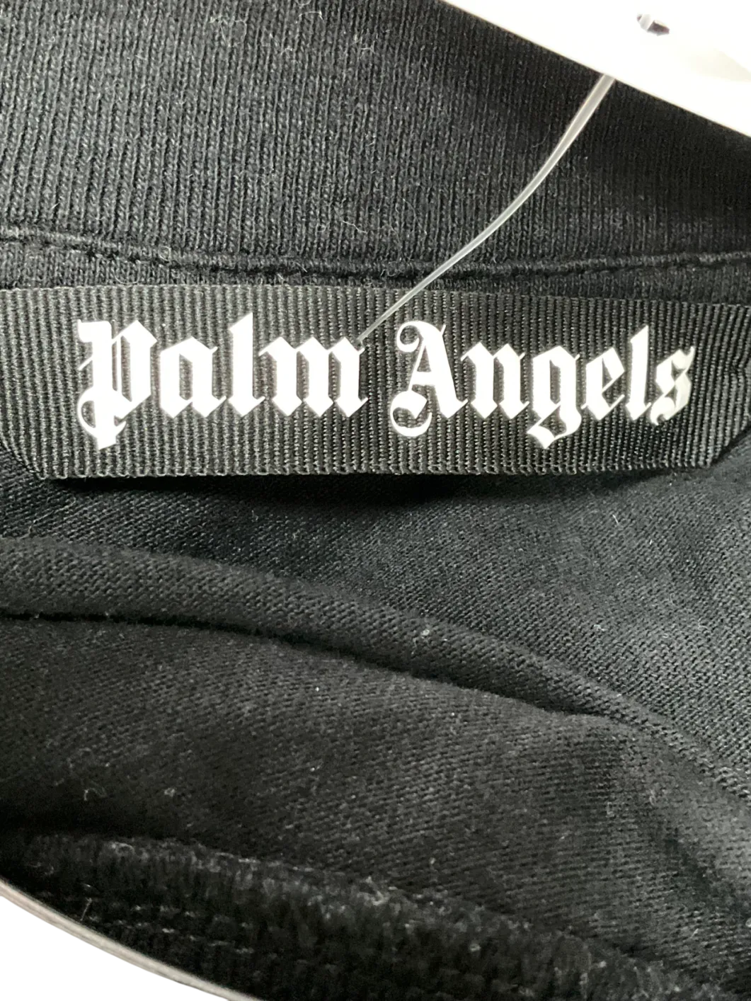 Palm Angels Black Oversized Mock Neck T-shirt UK XL