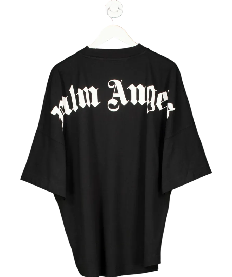 Palm Angels Black Oversized Mock Neck T-shirt UK XL
