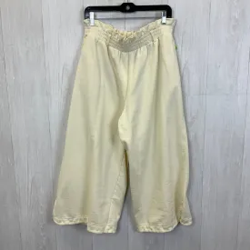 Pants Cropped By H&M In Cream, Size:L
