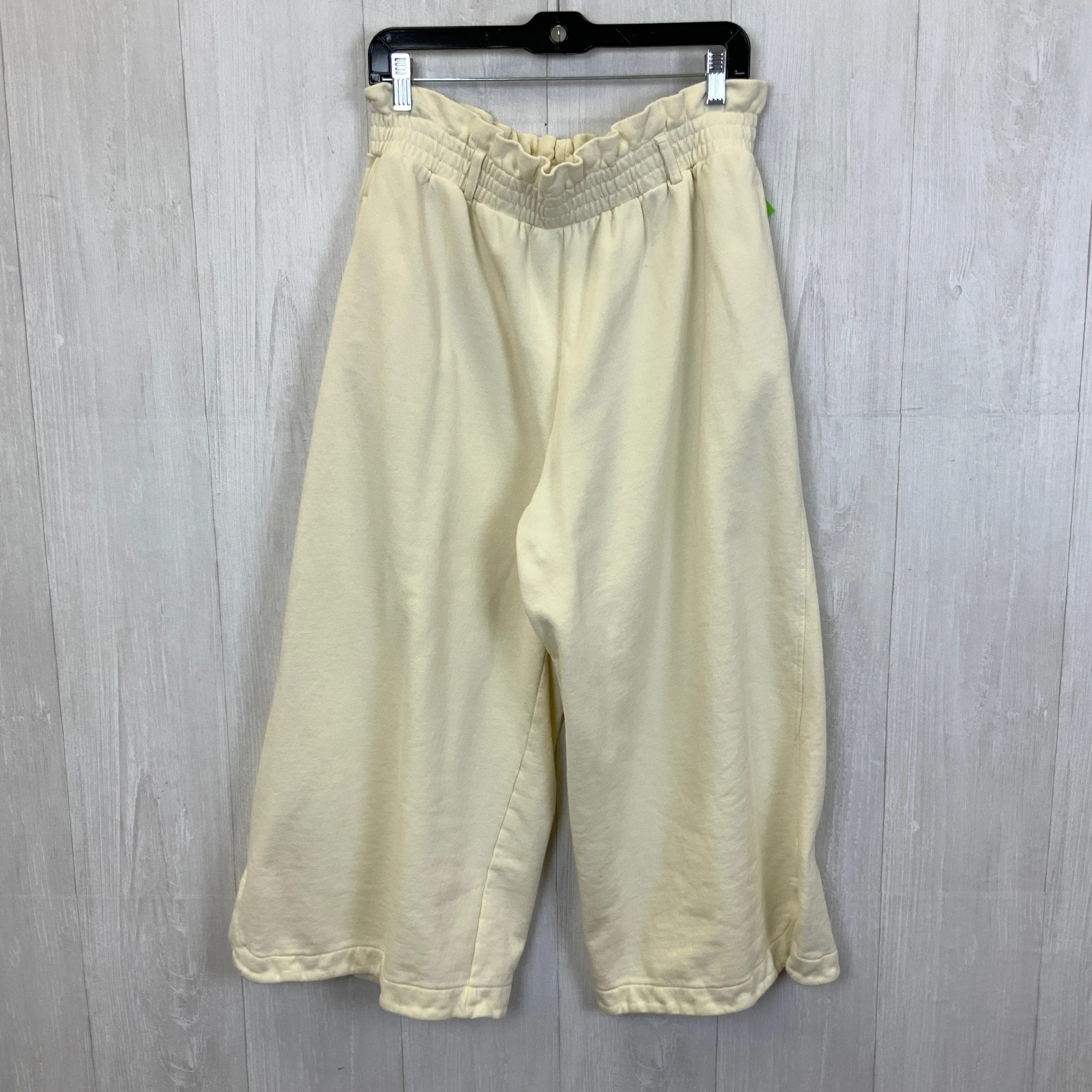 Pants Cropped By H&M In Cream, Size:L