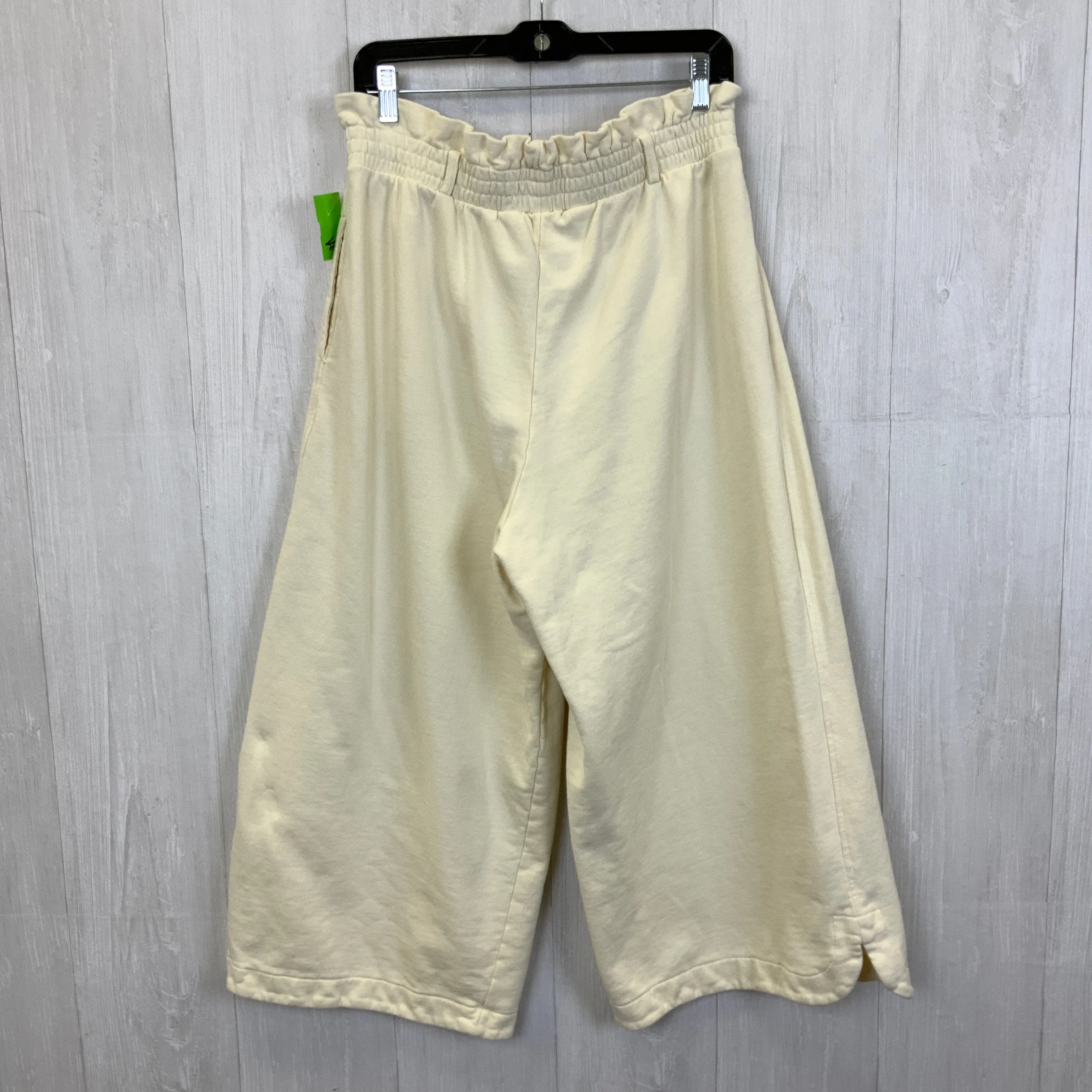Pants Cropped By H&M In Cream, Size:L