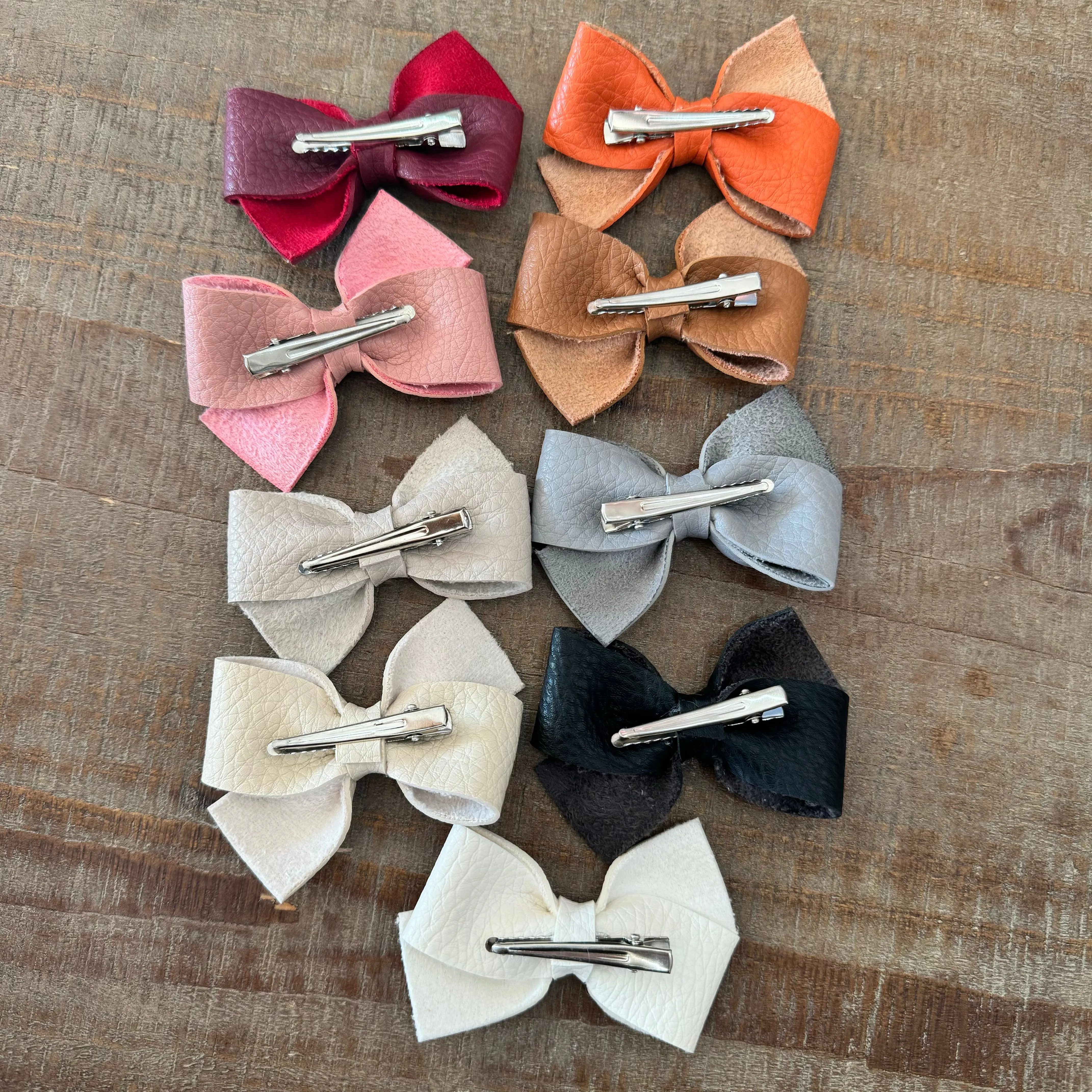 Pleather Bows