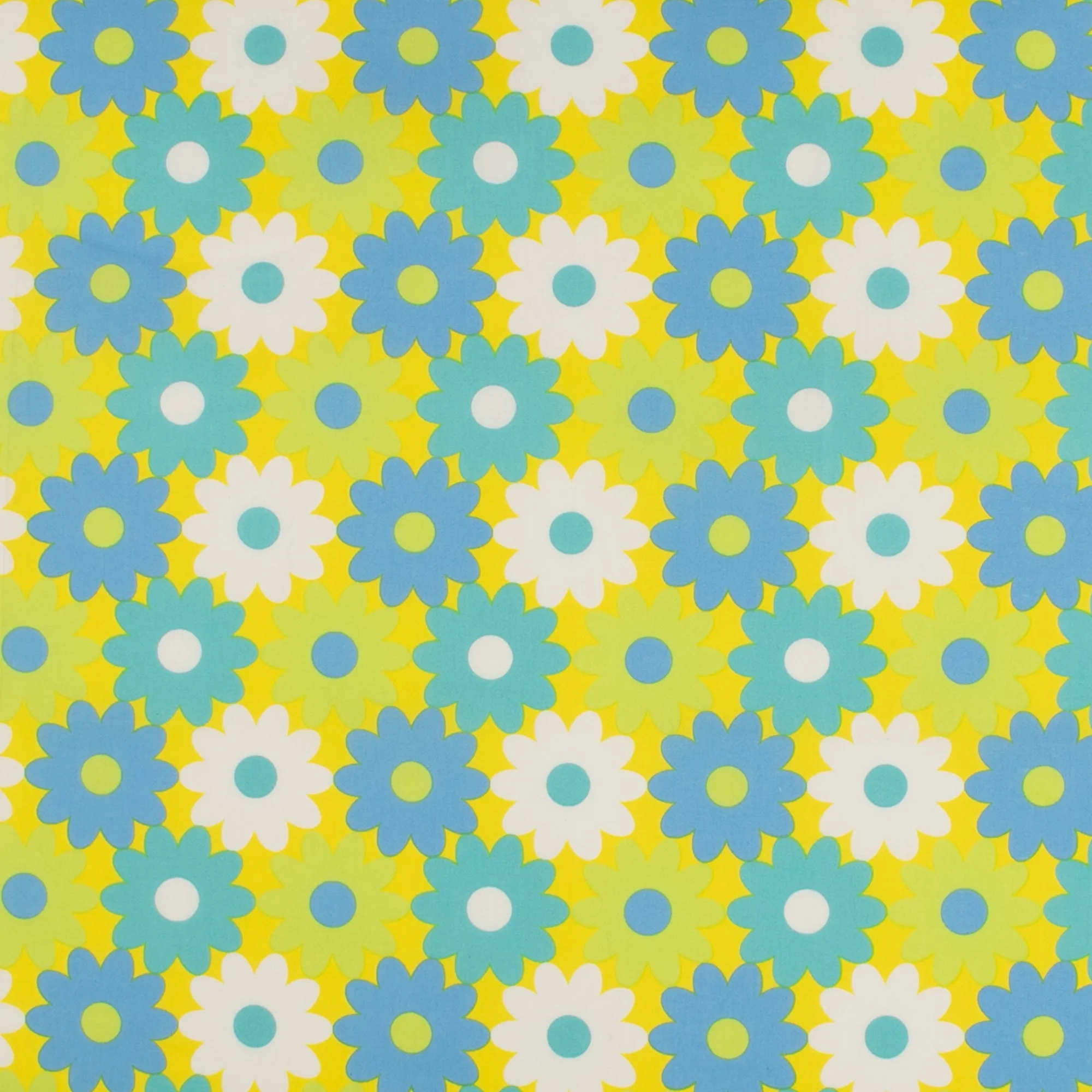 Printed Poplin - HULA-HOOP - 002 - Yellow