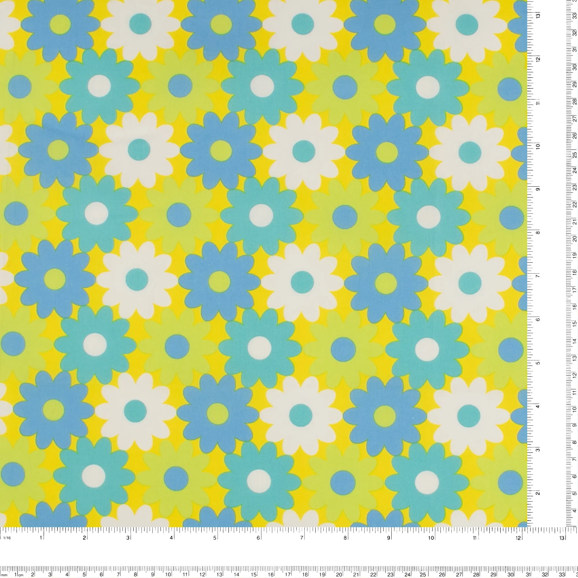 Printed Poplin - HULA-HOOP - 002 - Yellow
