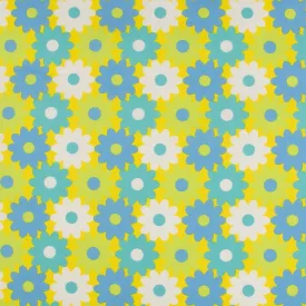 Printed Poplin - HULA-HOOP - 002 - Yellow