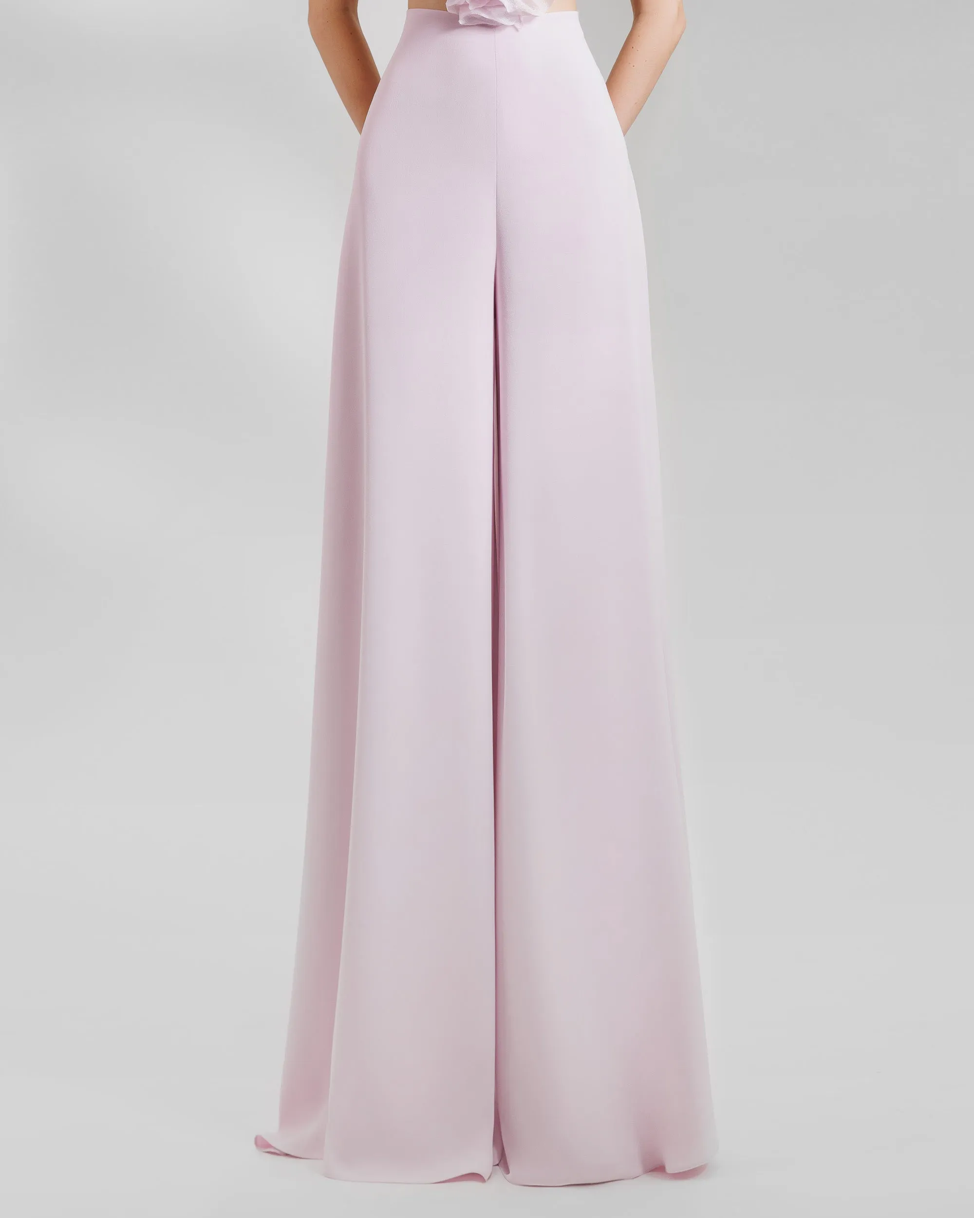 Puffed shoulders Crop Top With Pants