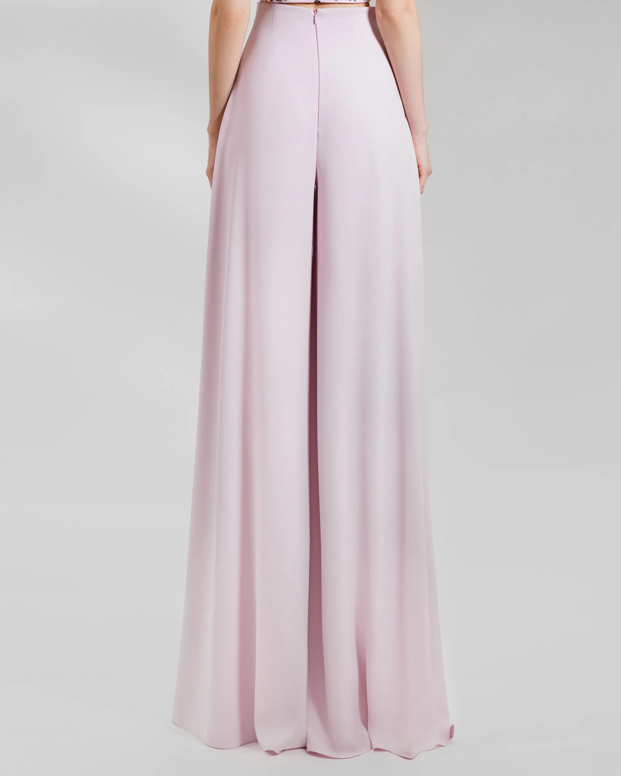 Puffed shoulders Crop Top With Pants