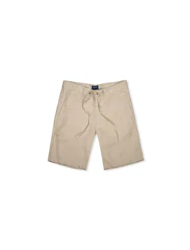 Relaxed Linen Drawstring Shorts Dry Sand