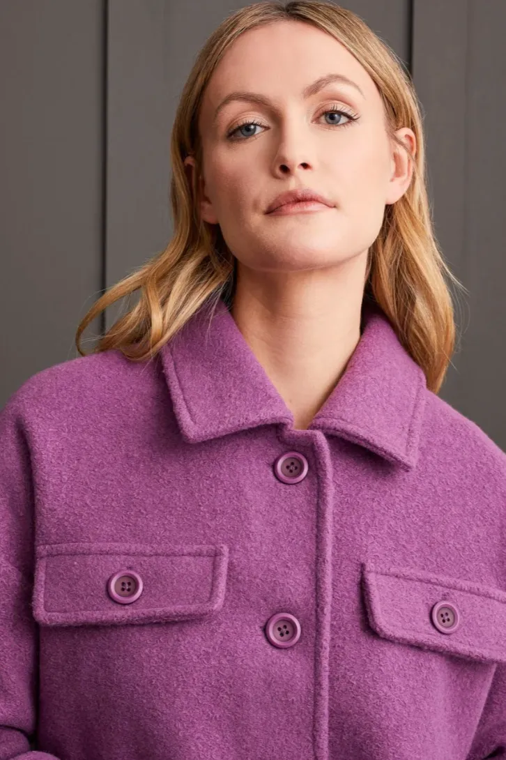 Tribal Boiled Wool Jacket-50% OFF