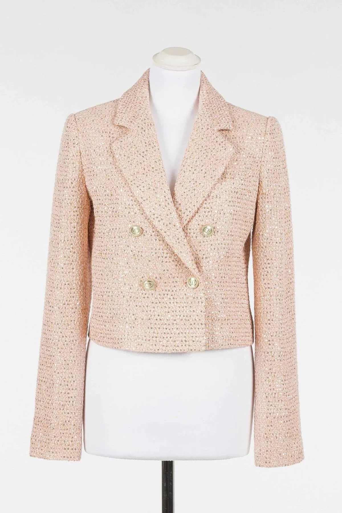 Twinset Woven Cropped Blazer