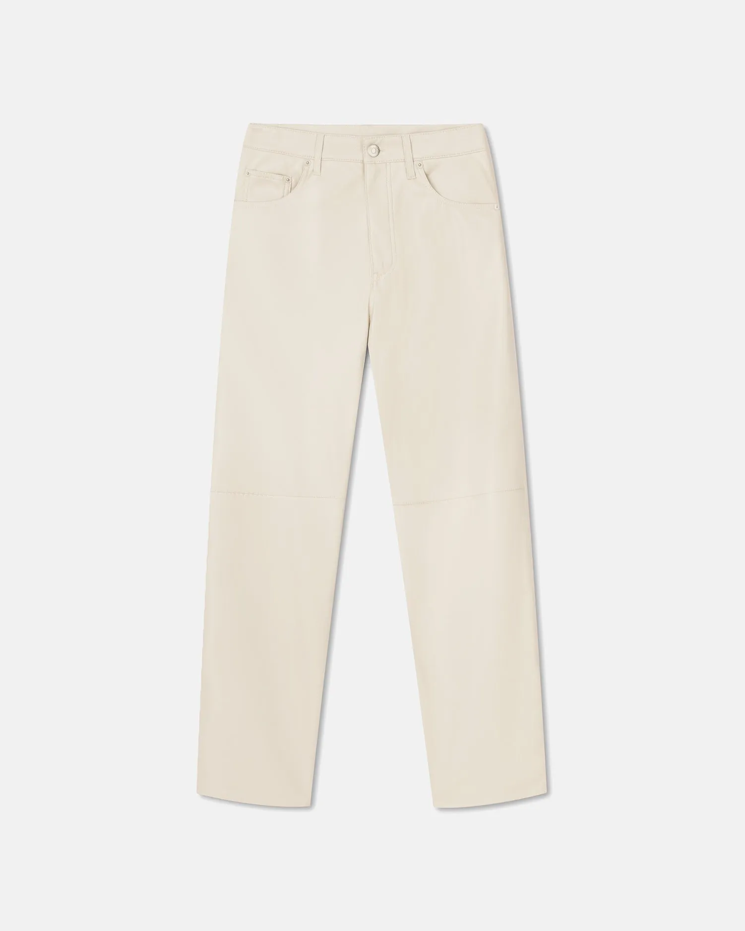 Vinni - Okobor™ Alt-Leather Pants - Creme