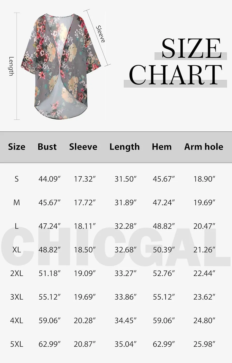 Women'S Floral Print Puff Sleeve Kimono Cardigan Loose Cover up Casual Blouse Tops
