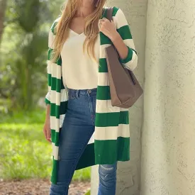 Women’s Open Front Long Cardigan Long Sleeves Lightweight Knit Fall Sweater