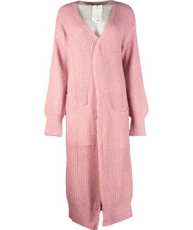 ZARA Pink Longline Cardigan UK S