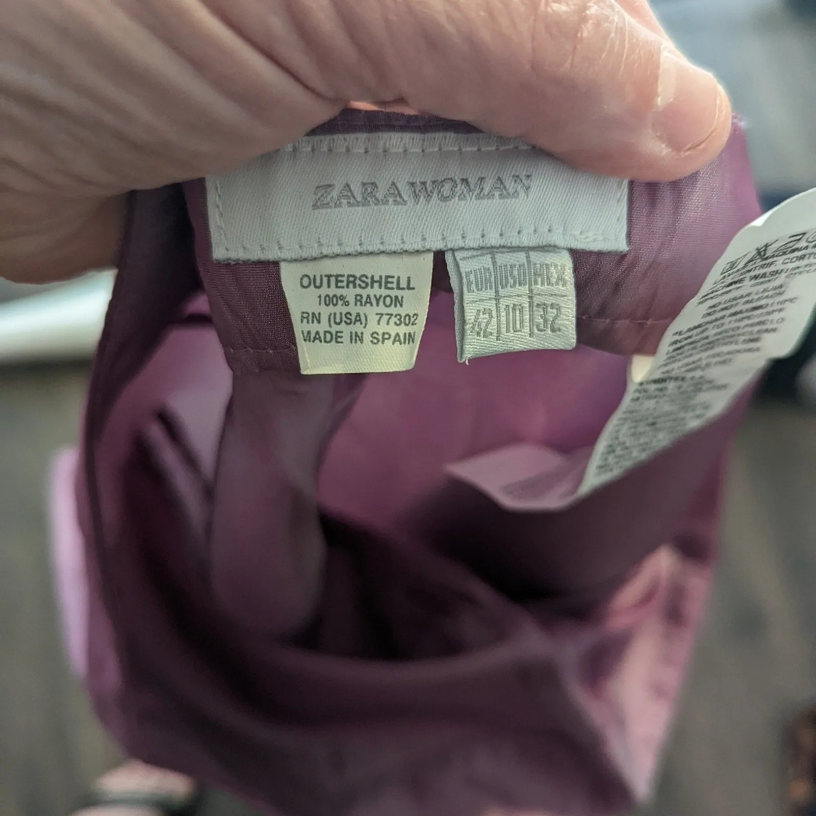 Zara Woman Silky Fushia Cropped Pants 10